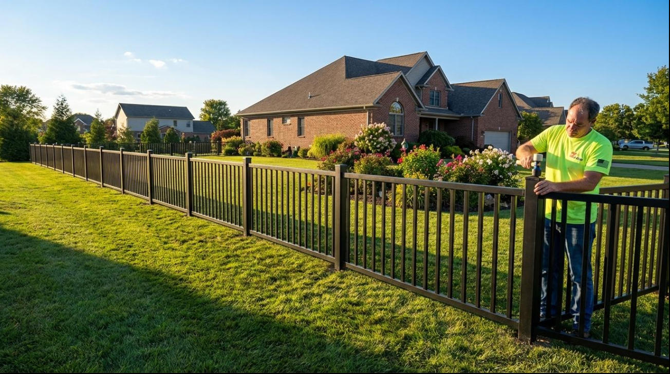 Aluminum Fence Post Installation Aluminum Fence Post Installation